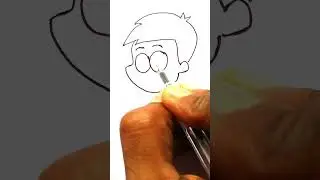 Funny Boy Drawing Easy #shorts #art @handiworkworld