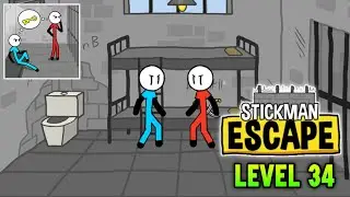 Stickman Escape: Prison Break - Level 34