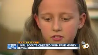 Girl Scouts cheated with counterfeit money