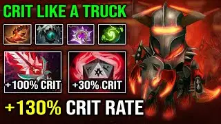 WTF 130% CRIT RATE Brutal Hit Like a Truck Even Sven Can't Stand 1v1 with LEVEL 30 Bloodthorn Dota 2