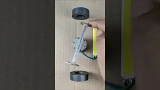 Without Battery DC Motor run | Simple Science Experiment