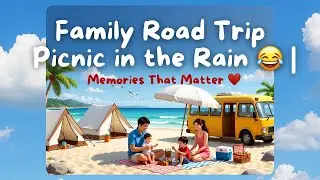 Family Road Trip Picnic in the Rain 🌧️🚐 | Memories That Matter ❤️
