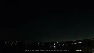 01/28/2026: Nightlapse: Lake Travis, Texas (Austin, TX): 4K, 60fps Daily Timelapse Video