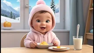 Baby Breakfast Time in Winter ❄️🍽️ | Fun Learning Winter Routine Song for Kids