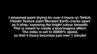 Paint Drying - 4 hours in 1 minute