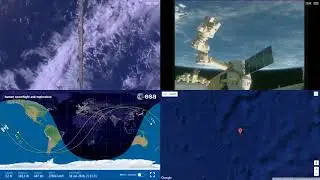 Robotic Arm Moving Fast At Camera - ISS Space Station Earth View LIVE NASA/ESA Cameras And Map - 27
