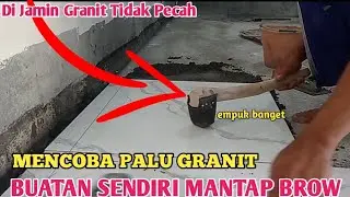TUTORIAL TUKANG BANGUNAN CARA PASANG GRANIT CEPAT DAN RAPI@serbakreatif