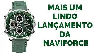 RELÓGIO NAVIFORCE DE LUXO NF9197 FUNCIONAL COM PULSEIRA EM COURO - MAIS UM RELÓGIO TOP DESSA MARCA.