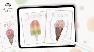 Draw watercolor in Procreate tutorial with free brushes