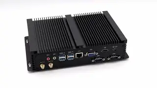 Industrial Fanless Mini PC GK-8565U with Intel Core i7-8565U, Lan, 2xRS232, 7xUSB, WiFi, VGA, HDMI