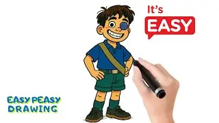 How To Draw Elio | Step by Step Art Lesson For Beginners