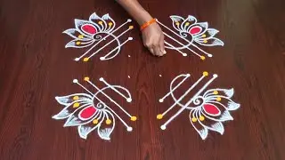 Daily rangoli || rangoli designs || simple rangoli ||