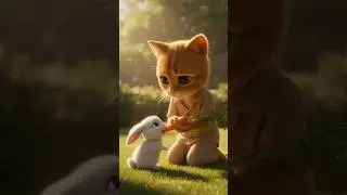 Cat Saves Rabbit😭 Rescue Cat❤️ #cats #catstory #rabbit #catlovers
