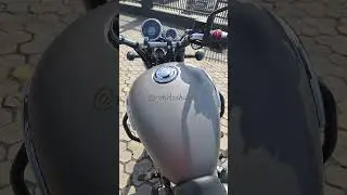 New Meteor 350 Stellar MATT GREY Exhaust Note 🔥#royalenfield #meteor350 #shorts #viral #ytshorts #yt