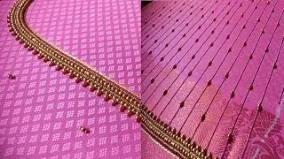 Simple aari work blouse design #beginneraariwork#aariworkblousedesign#aariwork