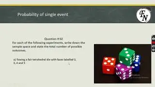 Definition of probability and writing sample spaces.