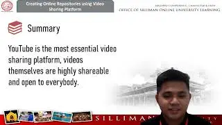 Creating Instructional Online Repositories Using Video Sharing Platform Summary