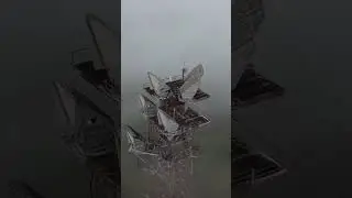 Abandoned TV tower in the fog #urbex