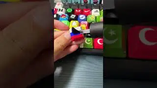 Drawing Russia flag on the keyboard #shorts #diy #art #keyboard #tiktok #trending #fyp #country
