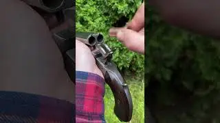 15mm/0.6inch Pinfire with Loading Lever #antique #blackpowder #gun #pistol #doublebarrel #viral