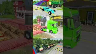 Flatbed Truck McQueen 🚚 | Epic Europe Road Adventure & BeamNG.Drive Gameplay