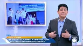 Emiss&atilde;o de passaportes est&aacute; suspensa no Brasil
