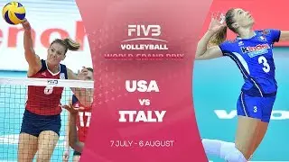 USA v Italy highlights - FIVB World Grand Prix