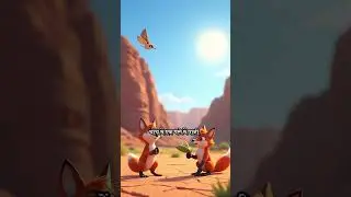 summer time a fox . hindi story. animation video.#short#story #cartoon #hindicartoon #hindi