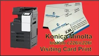 How to Print Visiting Card Konica Minolta bizhub c226i, Visiting Card kaise print kare #print