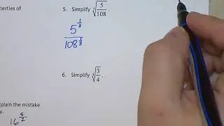Rewrite & Simplify Radical Expressions