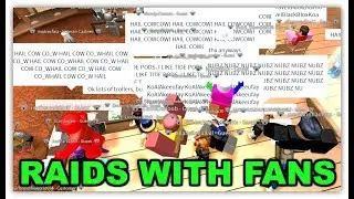 RAIDING KOALA CAFE WITH FANS (Roblox)