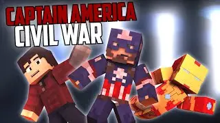 Minecraft Parody - CAPTAIN AMERICA: CIVIL WAR! - (Minecraft Animation) [4K]