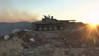 Syrian arab army moves its forces on the west Aleppo