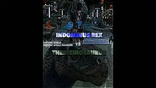 Indominus Rex vs Therizinosaurus#jurassicworld #vs #music #indominusrex #shorts #animals #dinosaur