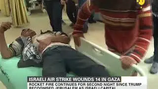 Israeli air strike wounds 14 in Gaza
