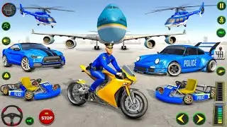 Police Car Transport Simulator 2021 - Cargo Plane Car Transporter - Android Gameplay