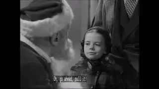Miracle on 34th Street  film 1947  Natalie Wood   Santa Claus  Pull my beard