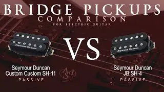 Seymour Duncan CUSTOM CUSTOM SH-11 vs JB SH-4 - Passive Bridge Pickup Guitar Tone Comparison Demo