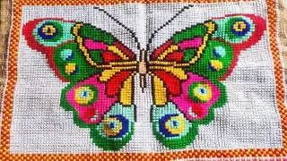 #asondesign #sittingmatdesign butterfly ason design || doormat, tablemat design || border design