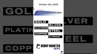 Daily Scrap Metal Price Alert - October 3, 2024