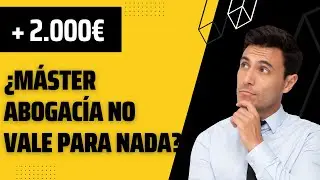 Alumno brillante CRITICA el máster de ABOGACÍA (sin pelos en la lengua)