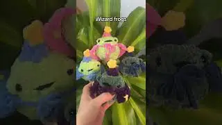 Crochet wizard frogs #crochet #amigurumi #frog #crochetfrog #wizard #fantasy #amigurumicrochet