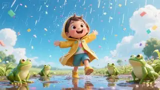 Frogs in the Rain &ndash; Ribbit Rock! + More | Fun Rainy Day Frog Rhyme for Kids