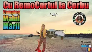 La Corbu cu RemorCortul &icirc;n Camping Malul Mării