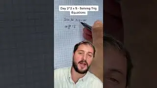 Day 20: Solving Trig Equations &bull; 100 Days of A-Level Maths 🧮