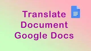 How to translate document in Google Docs #short