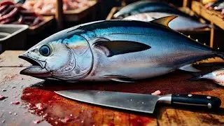 Precision Cuts❗🔥 Yellowfin Tuna Cutting Skills like a Pro in Sorong city, Live Streaming 02 Feb 26