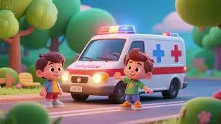 Colors of Care &mdash; Ambulance Lights 🚑🌈 | Learn with Emergency Vehicles | Soothing