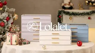 The Perfect Holiday Gift 🎁 | Glass Lid Jewelry Organizer Box #lolalet #jewelrybox #holidaygiftideas