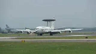 USAF E-3B Sentry AWACS RAF Mildenhall #USAF #E3BSentry